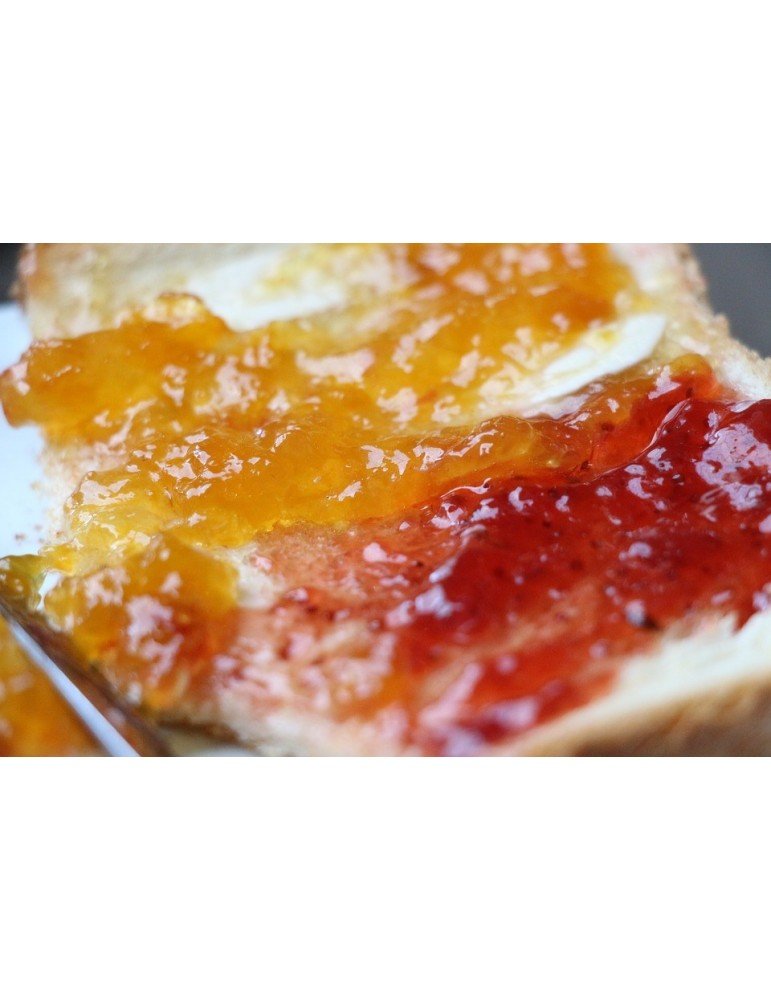 Tostada con mantequilla y mermelada